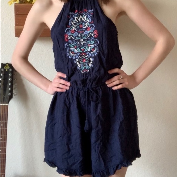 navy blue romper - Picture 4 of 4